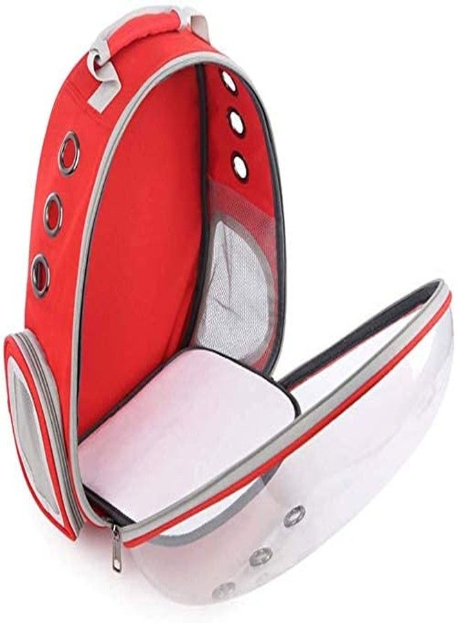 Pet Believe Breathable Transparent Pet Puppy Carrier Bag Hand Shoulder Straps Bagpack Space Capsule Box Cage for Travel - Color as per Availability - Image 4